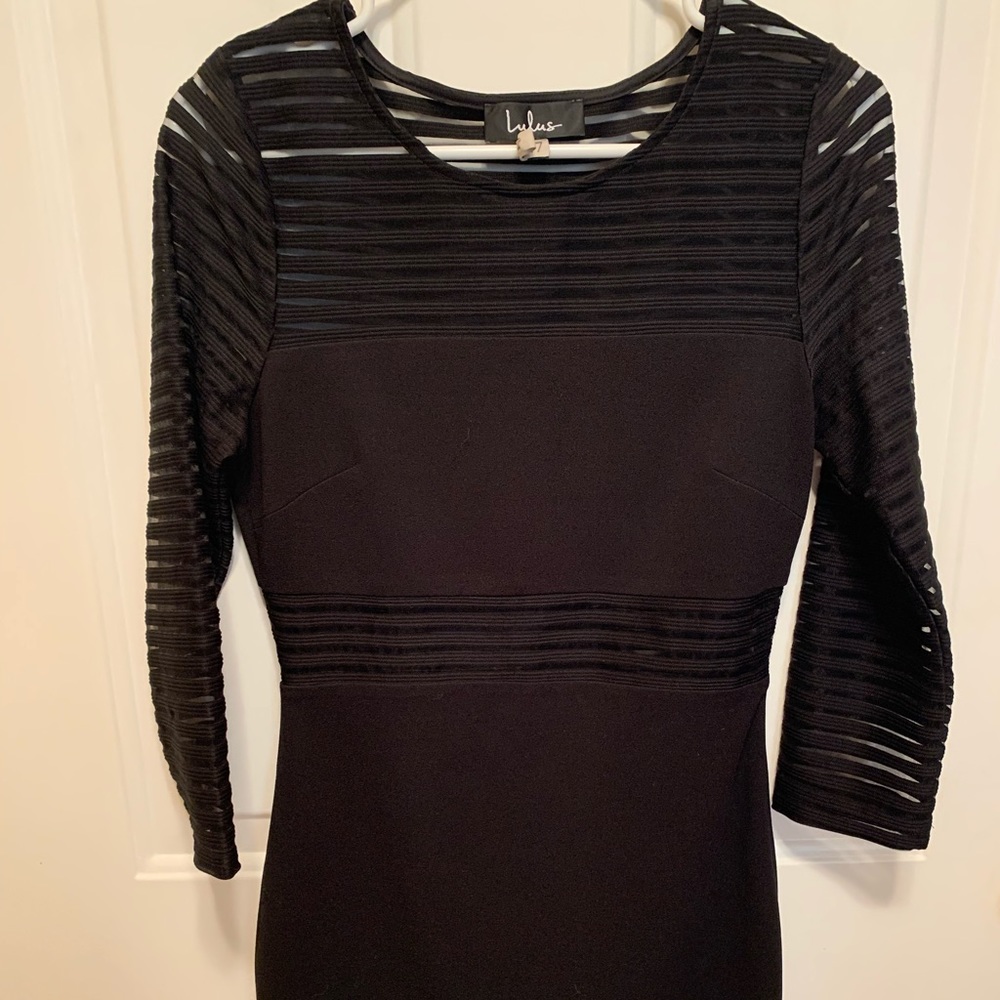 Black tight dress